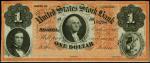 Sparta, Illinois. United States Stock Bank. October 1, 1860. $1. PCGS Choice New 63 PPQ. Remainder.