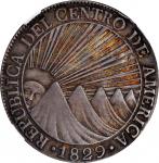 GUATEMALA. Central American Republic. 8 Reales, 1829-NG M. Nueva Guatemala Mint. NGC AU-53.