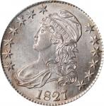 1827 Capped Bust Half Dollar. O-126. Rarity-2. Square Base 2. MS-63 (PCGS).
