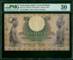 1938年荷属东印度爪哇银行壹佰盾 PMG VF 30