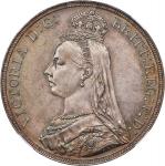 GREAT BRITAIN. Crown, 1887. London Mint. Victoria. NGC MS-64.