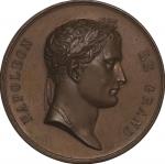 フランス(France), 1806, 銅(Cu),未使用, UNC, ナポレオン1世 月桂冠の胸像／凱旋門 銅メダル 年号なし（1806年）