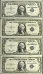 Lot of (9) Fr. 1607, 1611, 1612 & 1616. 1935G-57 $1  Silver Certificates. Choice Uncirculated to Gem