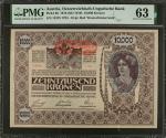 AUSTRIA. Oesterreichisch-Ungarische Bank. 10,000 Kronen, 1918 (ND 1919). P-66. PMG Choice Uncirculat