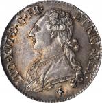 FRANCE. 1/2 Ecu, 1791-A. Paris Mint. Louis XVI (1774-92). PCGS MS-64 Gold Shield.