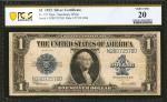 Lot of (2) Fr. 37 & 237. 1917 & 1923 $1  Mixed Large Size. PCGS Banknote Very Fine 20 & Extremely Fi