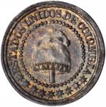 COLOMBIA. 1874 pattern 1 1/4 Centavos. Heaton, Birmingham mint. Restrepo P86. Bronze. SP-64 BN (PCGS