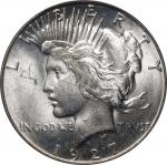 1927-S Peace Silver Dollar. MS-63 (PCGS). OGH.