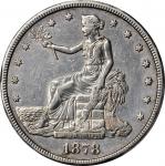 1878-CC Trade Dollar. EF Details--Rim Damage (PCGS).