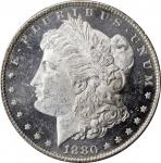1880-O Morgan Silver Dollar. MS-62 DMPL (PCGS). CAC.