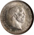 NETHERLANDS. 5 Cents, 1876. Utrecht Mint. William III. NGC MS-68.