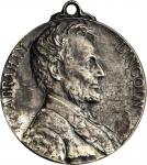 1909 Lincoln Centennial Medal. Silvered Copper. 25 mm. Cunningham 11-580Cs, King-383. About Uncircul