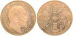 Great Britain, bronze medal, INA Retro Issues, bust of Edward VII on obverse, 1902, proof,uncirculat