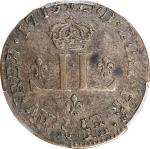 1713-D French Colonies 30 Deniers, or Mousquetaire. Lyon Mint. Star After Date. Vlack-6a. Breen-289,