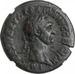 TRAJAN, A.D. 98-117. AE Sestertius, Rome Mint, A.D. 98. NGC F. Scuffs.