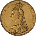 英国(GB), 1887, 金(Au), 5ﾎﾟﾝﾄﾞ Pounds, NGC MS63, 未使用－, UNC－, ヴィクトリア女王像 ジュビリーヘッド 5ポンド金貨 1887年 KM769