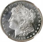 1886 Morgan Silver Dollar. MS-67+ DPL (NGC).