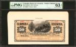 COLOMBIA. Lot of (2) El Banco de Colombia. 50 Pesos, 1881 & ND (1881). P-S387p1 & S387p2. Front & Ba