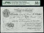 Bank of England, Basil Gage Catterns (1929-1934), 10, Birmingham, 11 October 1929, serial number 119