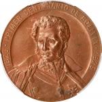 BOLIVIA. Centennial of Independence Bronze Medal, 1925. PCGS SPECIMEN-64 Brown.