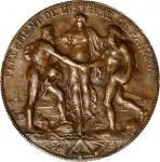 PANAMA. France - Panama - United States. Panama Canal Company Bronze Jeton, 1880. Paris Mint. ALMOST