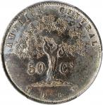 COSTA RICA. 50 Centavos, 1865-GW. San Jose Mint. PCGS VF-25 Gold Shield.