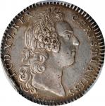 1756 Franco-American Jeton. Bust Right Signed R / Migrating Swarm of Bees. Lecompte-161. Silver. Ree