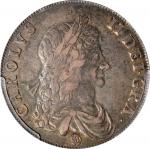 GREAT BRITAIN. Crown, 1662. London Mint. Charles II. PCGS AU-53.