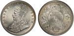 India - Colonial. BRITISH INDIA: George V, 1910-1936, AR rupee, 1911(b), KM-523, S&W-8.15, so-called