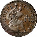 1786年新泽西铜币 PCGS AU 50