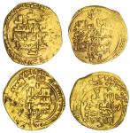 Great Seljuqs. Pair of Gold Dinars. Tughril Beg (AH 429-455/1038-1063 AD). Nishapur, AH 449. 2.87 gm