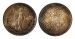 1901年香港贸易银元“站洋”壹圆银币一枚裸币
