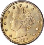 1883 Liberty Head Nickel. With CENTS. MS-66+ (PCGS). CAC.