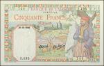ALGERIA. Banque de lAlgérie. 50 Francs, October 30th, 1940. P-84. Extremely Fine.