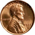 1935 Lincoln Cent. MS-67 RD (NGC).