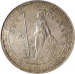 1929-B年英国贸易银元站洋一圆银币。孟买铸币厂。GREAT BRITAIN. Trade Dollar, 1929-B. Bombay Mint. PCGS MS-65.