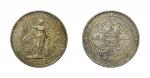 1913年香港贸易银元“站人”壹圆银币/PCGS XF45，编号86990889