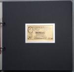 汇丰「1935年总部大楼」珍藏纯金金叶钞票系列，内含10元、100元及500元，保存完好，连原包装，限量发行6888套