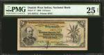 DANISH WEST INDIES. National Bank. 5 Francs, 1905. P-17. PMG Very Fine 25 Net. Rust.