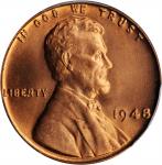 1948 Lincoln Cent. MS-67 RD (PCGS).