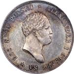 POLAND. 10 Zlotych, 1822-IB. Warsaw Mint. Alexander I. PCGS MS-62.