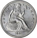 1860-O Liberty Seated Silver Dollar. EF Details--Surfaces Smoothed (PCGS).