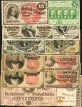 Lot of (12) Fractional Currency. Very Good to About Uncirculated.