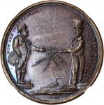 New York--New York. 1858 George H. Lovett. Miller-NY 493A. Copper. 31 mm. MS-64 BN (NGC).