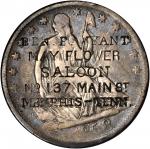 BEN E WYANT / MAY FLOWER / SALOON / NO. 137 MAIN St. / MEMPHIS - TENN. on the obverse of an 1858-O L