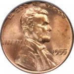 1955 Lincoln Cent. FS-101. Doubled Die Obverse. MS-65 RD (PCGS). OGH. CAC.