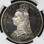 GREAT BRITAIN Victoria ヴィクトリア(1837~1901) Crown 1887 NGC-PF64 CAMEO Proof UNC+
