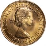 GREAT BRITAIN. Sovereign, 1968. London Mint. Elizabeth II. PCGS MS-64.