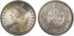 India - Colonial. BRITISH INDIA: Victoria, Empress, 1876-1901, AR rupee, 1901-C, KM-492, S&W-6.159, 