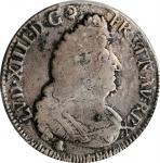 FRANCE. 1/2 Ecu, 1695-V. Troyes Mint. Louis XIV. PCGS Genuine--Tooled, VF Details Gold Shield.